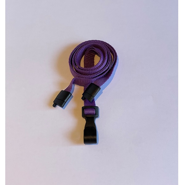 Bilde av Purple lanyard / Keyhanger 10 mm with plastic J clip - polyester. 60270544_1 (DE,SE,NO,FI,RO,PL)